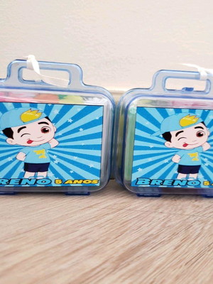 Kit mini maletinha com massinha lucas netto desenho