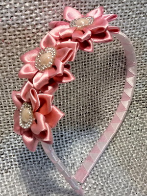 Tiara com 3 flores