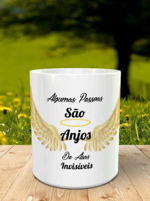 Caneca pessoas com asas invisíveis