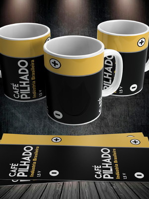 Caneca café pilhado