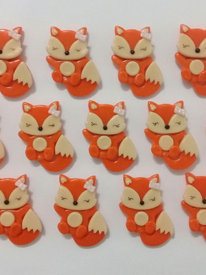 Kit com 10 ímãs de raposinha (4,5 × 3,3)