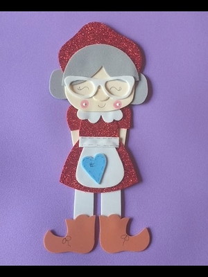 Aplique mamãe noel