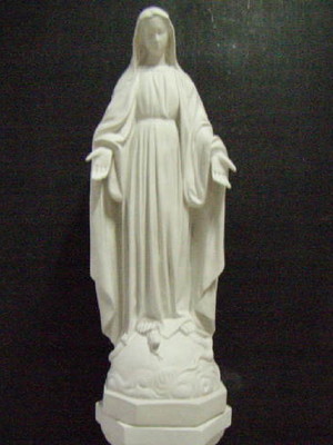 St 1190 nossa senhora das graças 80 cm de alt. em gesso cru