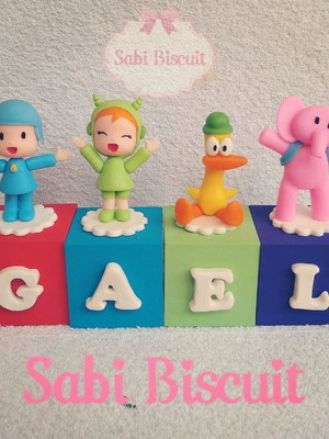 Cubo decorado pocoyo