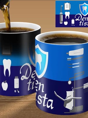 Caneca mágica personalizada presente curso dentista