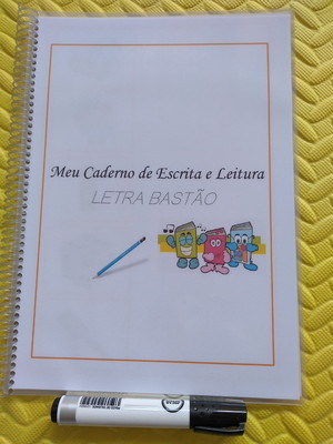 Meu caderno de escrita e leitura bastão