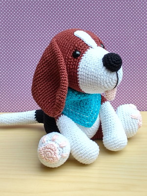 Cachorro beagle noah amigurumi