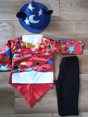 Fantasia mickey mago circo magico roupa magico