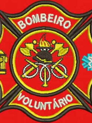 Patch bordado bombeiro