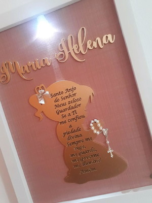Quadro porta de maternidade santo anjo
