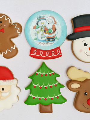 Biscoitos decorados natal
