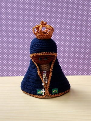 Nossa senhora aparecida versão 2 amigurumi