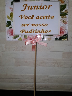 Plaquinha casamento
