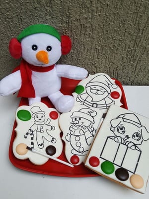 Biscoito aquarela natal