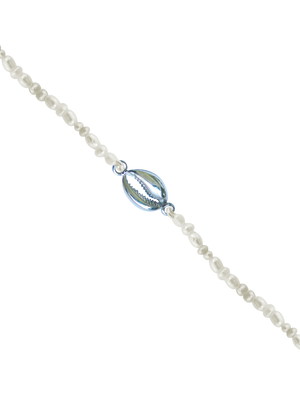 Pulseira búzio e pérolas