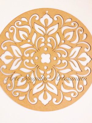 Mandala mdf cru 50 x 50