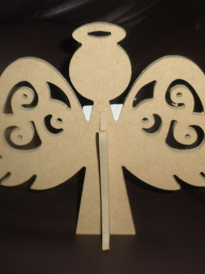 Anjo em mdf-