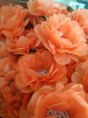 100 forminhas coração em flor