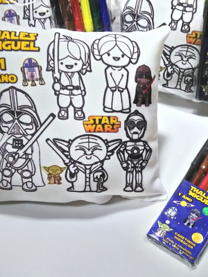 Almofada star wars para pintar