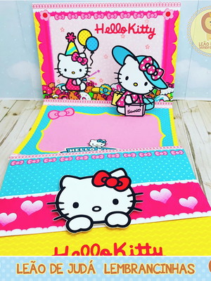 Convite hello kitty