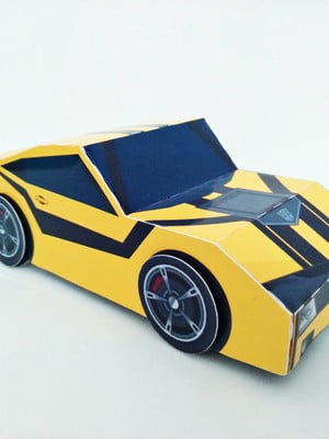 Caixa carro transformers bumblebee