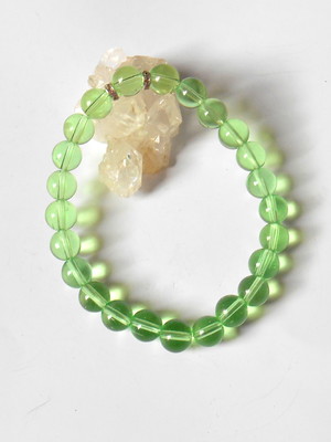 Pulseira cristal grenn gold
