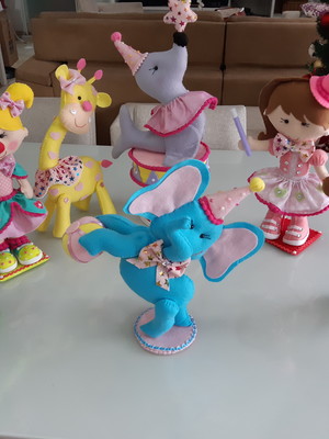 Kit tema circo ( 7 personagens)