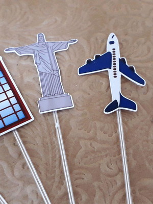 Topper doces volta ao mundo