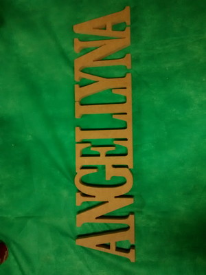 Nome; logo e frases em mdf 12 cm