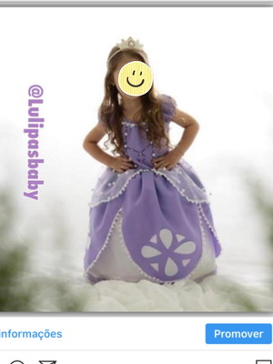 Vestido princesa sofia sophia