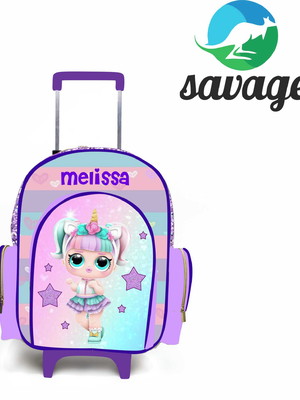 Mochila personalizada lol unicórnio g