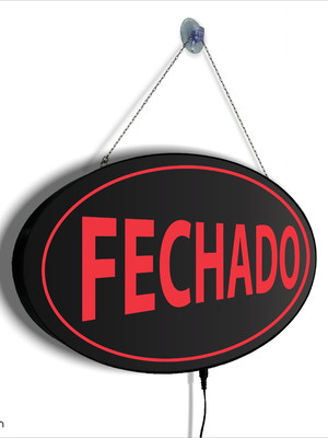 Acrílico luminoso fechado