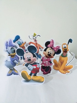 Kit 06 totens de mesa turma do mickey