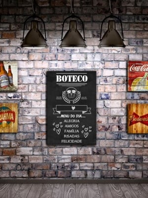Painel tecido festa boteco 3,00 x 2,00 -lj22