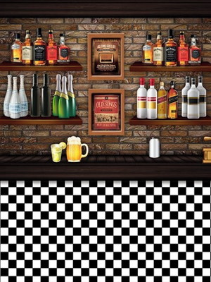 Painel tecido festa boteco 3,00 x 2,00 -lj300
