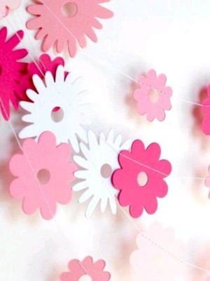Kit com 2 varais de flores variáveis