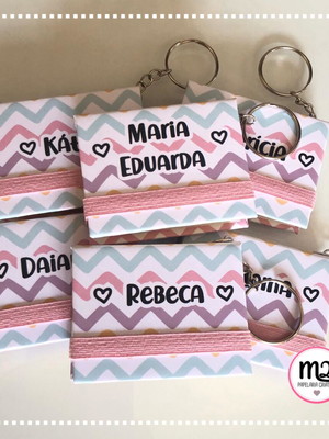 Chaveiro personalizado com post it (bloco adesivado)