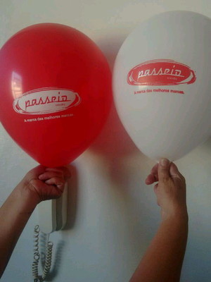 Balões personalizados com logomarcas
