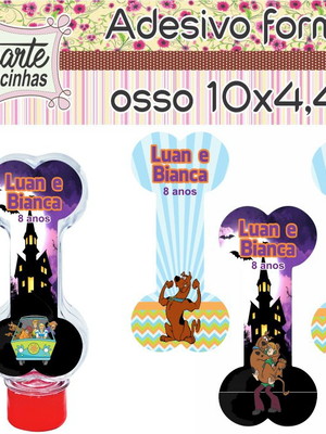 Adessivo osso - scooby doo