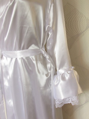 Robe manga longa com renda