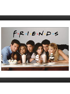 Quadro friends serie milk shake seriado 45x60cm