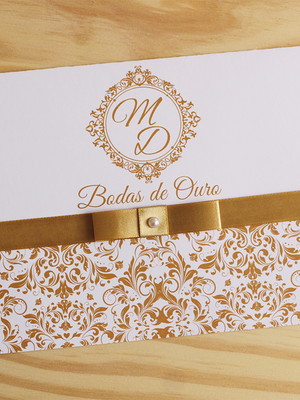 Convite bodas de ouro bodas prata zinco