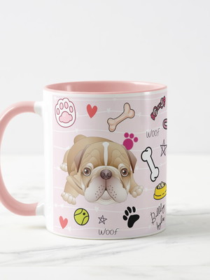 Caneca bulldog inglês pet cachorro personalizada
