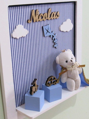 Quadro maternidade tema urso