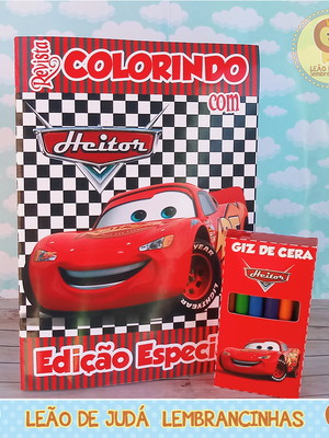 Revistinha para colorir tema carros
