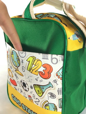 Big bolsa creche / passeio com bolso 4 divisórias