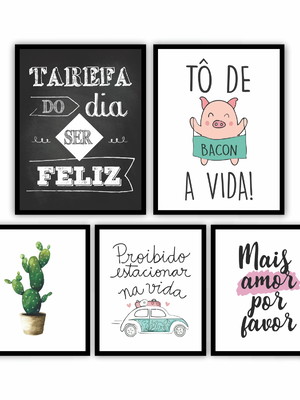Quadros para área gourmet com vidro
