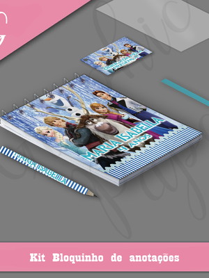 Bloquinho frozen personalizado
