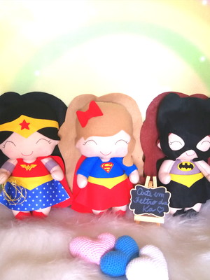 Super heróis em feltro