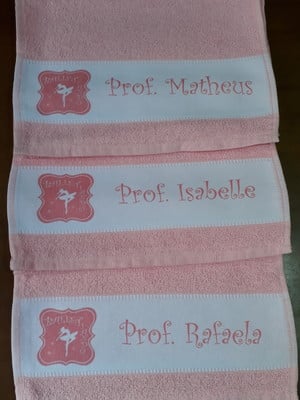 Kit 10 toalhas fitness personalizada dança